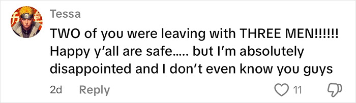 Screenshot of a social media comment warning about safety after a woman and friend were saved from being trafficked on vacation. Screenshot of a social media comment warning about safety after a woman and friend were saved from being trafficked on vacation.