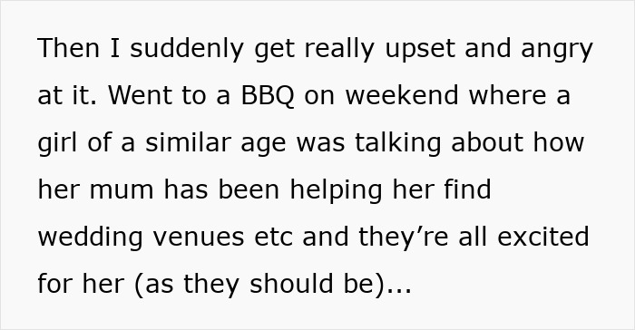 Text excerpt about feeling upset and parents losing interest after daughter moves out, highlighting needy parent behavior. Text excerpt about feeling upset and parents losing interest after daughter moves out, highlighting needy parent behavior.