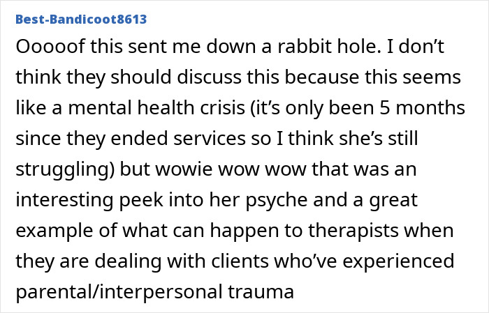 Woman shares emotional experience dealing with therapist after falling in love and confronting violence in the relationship.