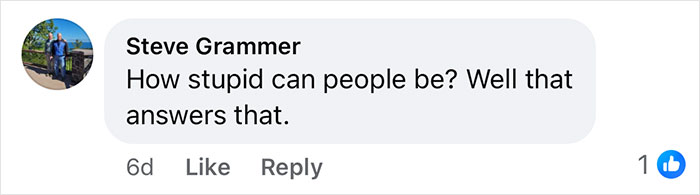 Screenshot of a social media comment expressing frustration about a Yellowstone visitor walking across a forbidden area. - 16