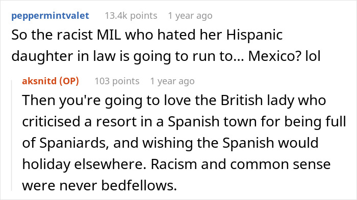 Reddit comments discussing a MIL poisoning toddler with essential oils, shocking husband and causing wife to leave.