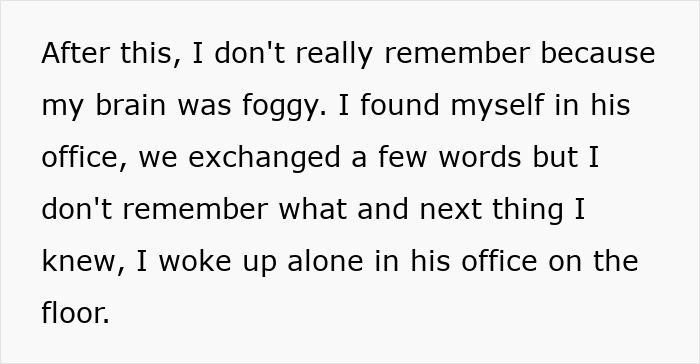 Text excerpt about a man stepping over his passed out wife and going to bed, describing his changed perspective.