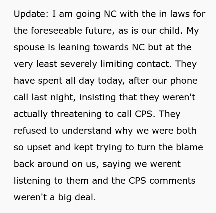 Person loses sleep worrying about potential CPS call as spouse&rsquo;s parents disapprove of dogs in the house and cause family conflict.