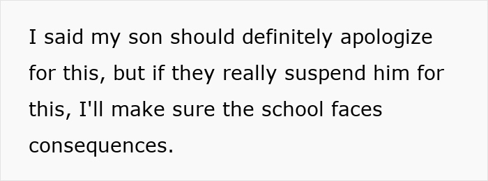 Alt text: Concerned dad reacts to teacher scares student incident and the possibility of his son's suspension in class conflict.