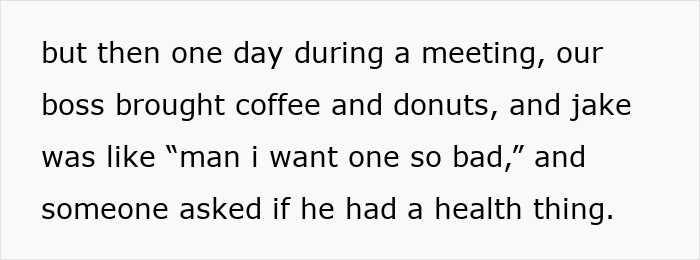 Text excerpt about coworker interaction during a meeting, highlighting concerns about married coworker and divorce risks. Text excerpt about coworker interaction during a meeting, highlighting concerns about married coworker and divorce risks.