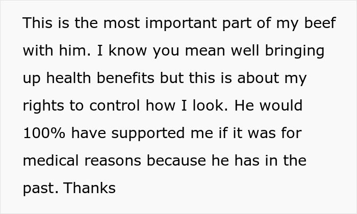 Wife asserts her right to control her appearance amid husband&rsquo;s ultimatum over plastic surgery decisions.