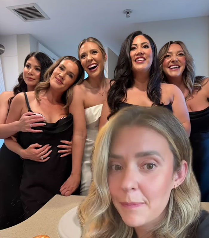 Woman considers recreating wedding photos with friends in a modern setting to improve original bad wedding pictures.