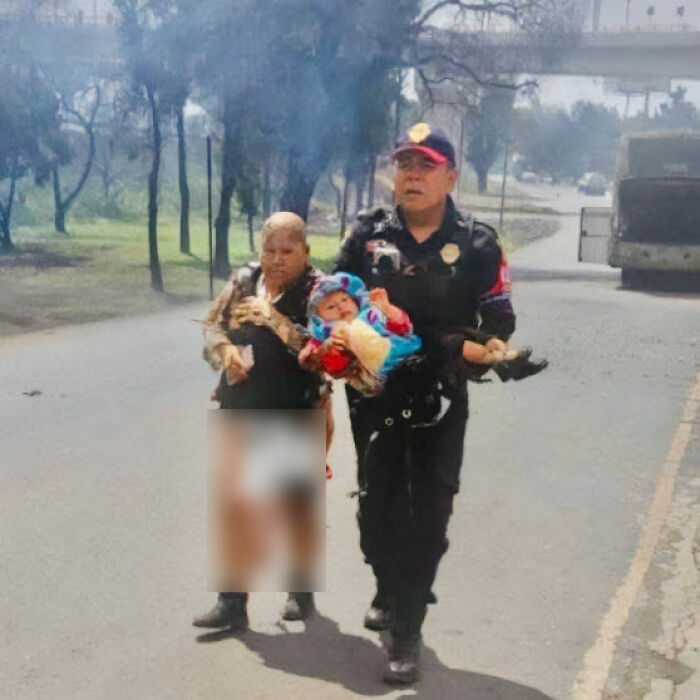 Heroic Grandma Risks Her Life To Save 2-Year-Old From Fire During Terrifying Mexico City Explosion