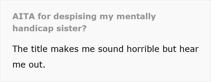Alt text: Teen feels trapped babysitting autistic sister and finally stands up to parents about the situation. Alt text: Teen feels trapped babysitting autistic sister and finally stands up to parents about the situation.