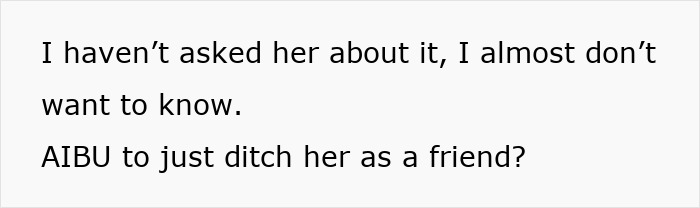 Text on plain background saying someone struggles to trust woman&rsquo;s hidden affairs after years, unsure if they should confront her.