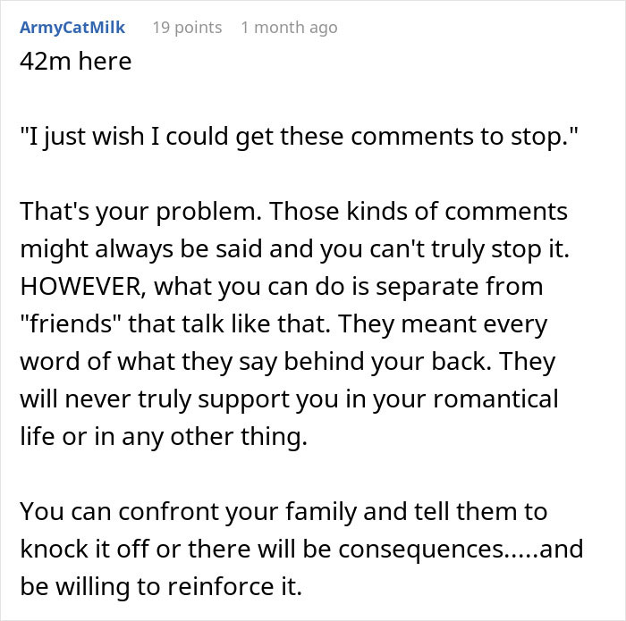 Woman devastated after friends say her model boyfriend is out of her league, facing hurtful comments about her relationship.