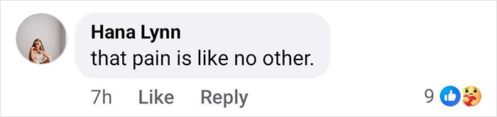 Comment stating that pain is like no other, highlighting emotional response to Bella Hadid&rsquo;s years of invisible suffering.