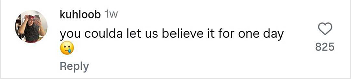 Screenshot of a TikTok comment reacting to a mom telling her 6-year-old daughter about Taylor Swift's wedding.