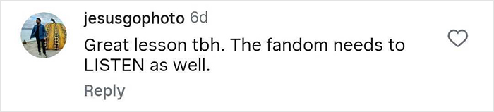 Screenshot of a social media comment praising a mom telling her 6-year-old daughter about not attending Taylor Swift's wedding.