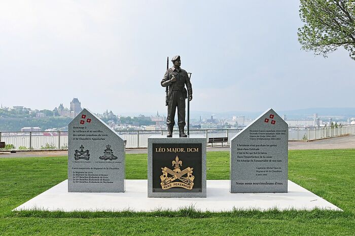 Statue and memorial stones honoring a soldier, symbolizing bold decisions with a massive impact on history worldwide.