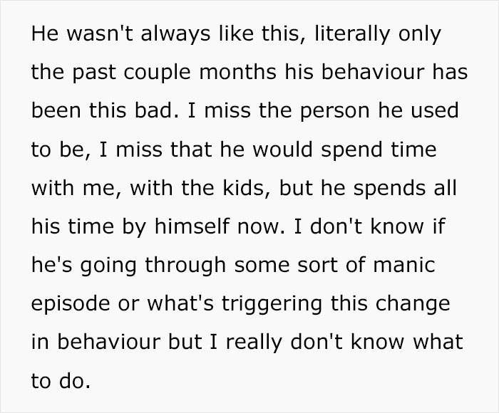 Alt text: Woman reflects on husband's changed behavior after giving him another chance, learning a difficult relationship lesson.