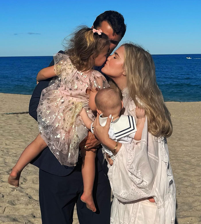 Charlie Kirk's wife and family embracing on the beach in a tender moment hours before the fatal attack.