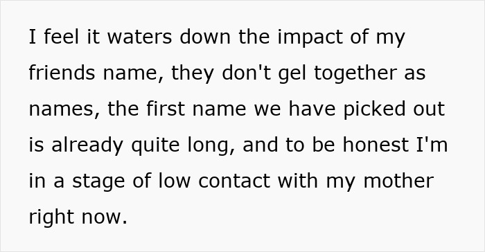 Text on a white background discussing the impact of a child-pregnant mother name and personal feelings. Text on a white background discussing the impact of a child-pregnant mother name and personal feelings.