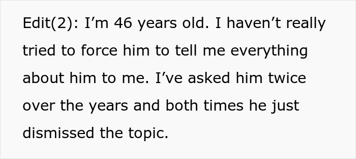 Middle-aged woman explains boyfriend acts secretive and mysterious, causing her mom to consider hiring a private investigator.