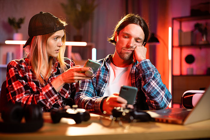 A woman confronts a man about wedding shower gifts as the bride demands 200 dollars from friends in a tense moment.