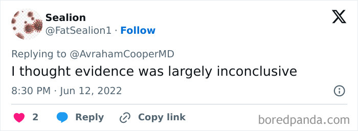 Tweet from user Sealion responding to a medical claim about Beckham&rsquo;s health with skepticism about the evidence.