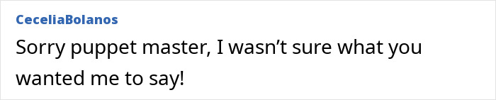 Comment by user CeceliaBolanos referencing a hot mic moment involving Mark Zuckerberg and Donald Trump.