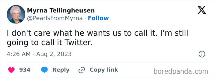 Elderly woman tweet showing Internet’s funniest grandma sharing sharp jokes with playful wit and humor.