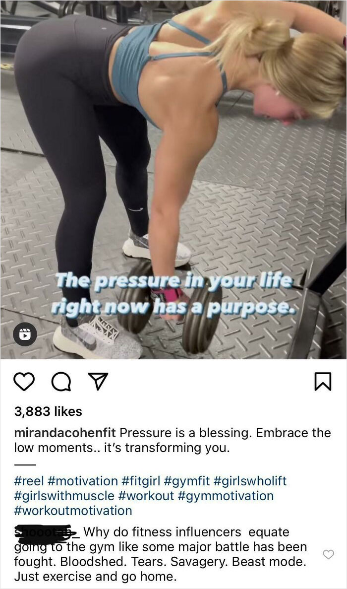 Fitness influencer lifting dumbbells at the gym, showcasing strength and workout motivation for taking your baby to the gym.