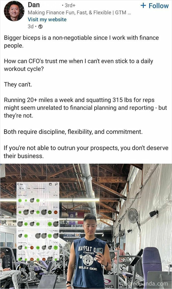 Man at gym taking mirror selfie, illustrating discipline and commitment related to hustle culture and fitness goals.