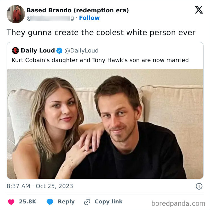Couple smiling on couch in a meme post about popular culture news in super culture entertaining posts and memes.