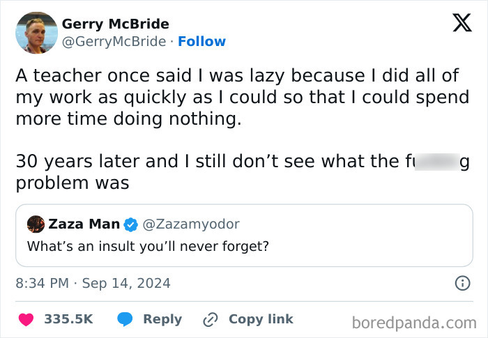 Screenshot of a tweet about work habits highlighting part of the nightmare of working in 2025 with quick task completion frustrations.