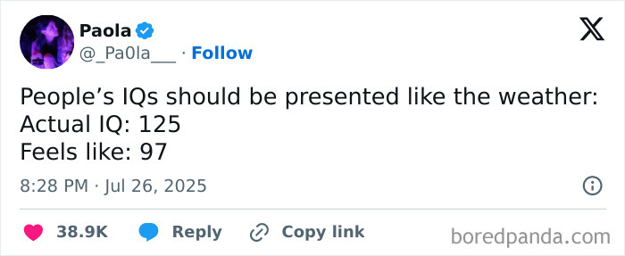 Tweet showing a humorous take on IQ levels, reflecting the struggle and humor of working in medicine through relatable memes.
