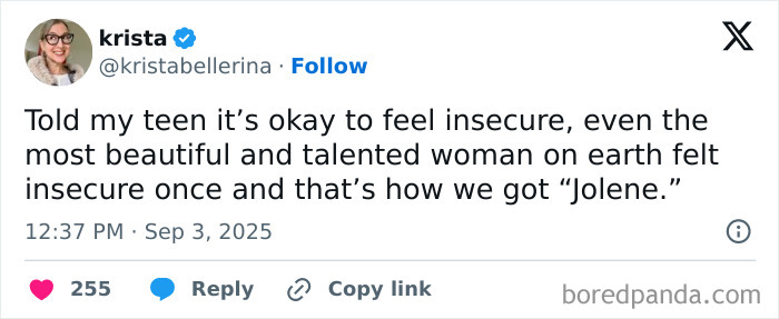 Tweet about parenting struggles and insecurities shared by a mother, reflecting relatable parenting moments.