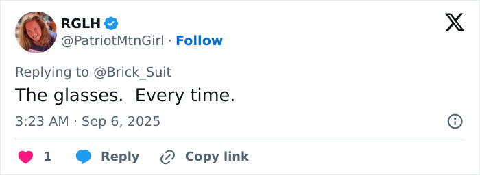 Tweet by user RGLH reacting to a comment, referencing the Phillies Karen controversy involving a home run ball incident.