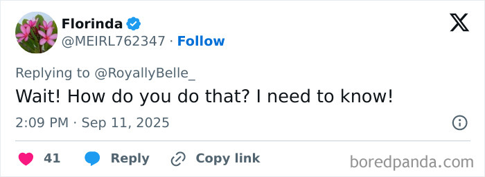 User on social media expressing curiosity about the no-hairband perfect bun trick going viral. User on social media expressing curiosity about the no-hairband perfect bun trick going viral.