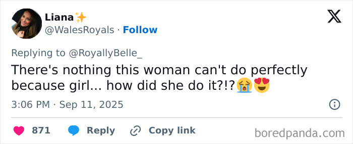 Tweet by Liana expressing amazement at a woman’s perfect no-hairband bun, highlighting the viral bun trick. Tweet by Liana expressing amazement at a woman’s perfect no-hairband bun, highlighting the viral bun trick.