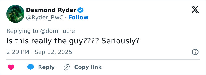 Tweet by Desmond Ryder asking if the person shown is really the suspect in Charlie Kirk's assassin capture. Tweet by Desmond Ryder asking if the person shown is really the suspect in Charlie Kirk's assassin capture.