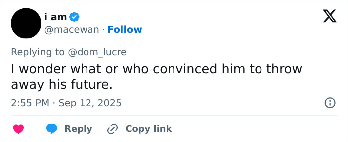 Screenshot of a social media post discussing insights related to Charlie Kirk's assassin and FBI director details. Screenshot of a social media post discussing insights related to Charlie Kirk's assassin and FBI director details.
