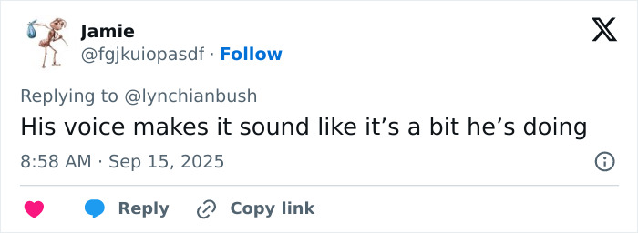 Screenshot of a social media reply discussing Chris Pratt&rsquo;s unusual way of praying sparking viral reactions online.