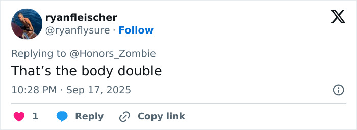 Tweet claiming body double in viral discussion, referencing Melania Trump and British royal family meeting in online post.