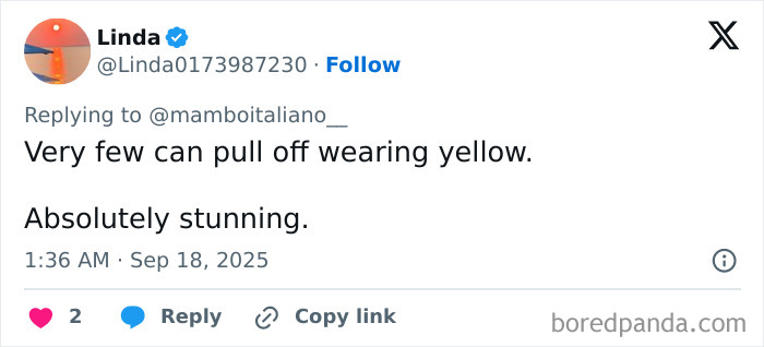 Tweet praising Melania Trump's optical illusion dress at Windsor banquet, sparking fan debate over its color perception. Tweet praising Melania Trump's optical illusion dress at Windsor banquet, sparking fan debate over its color perception.