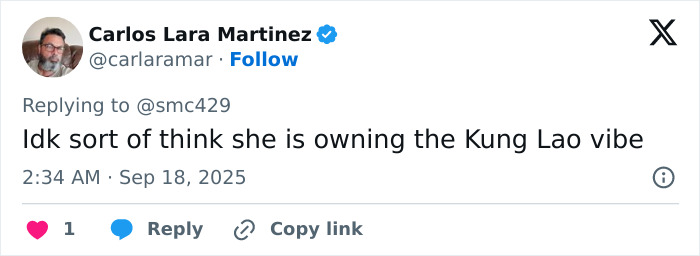 Tweet on social media mocking First Lady Melania's outfit in the UK with a humorous comparison to Kung Lao. Tweet on social media mocking First Lady Melania's outfit in the UK with a humorous comparison to Kung Lao.