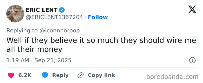 Screenshot of a social media reply about RaptureTok discussion on the predicted world end in September.