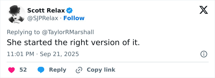 Screenshot of a Twitter reply discussing heated debate about Erika Kirk ending the feminist movement at Charlie's funeral.