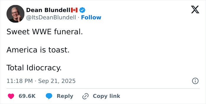 Screenshot of a tweet criticizing WWE level stuff at Charlie Kirk memorial with netizens slamming Erika’s surprising entrance. Screenshot of a tweet criticizing WWE level stuff at Charlie Kirk memorial with netizens slamming Erika’s surprising entrance.