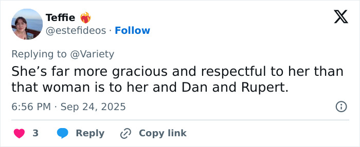 Screenshot of a Twitter reply discussing Emma Watson's response in the trans feud with J.K. Rowling.