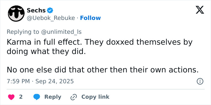 Screenshot of a tweet discussing sisters who destroyed Charlie Kirk memorial and consequences after becoming homeless.