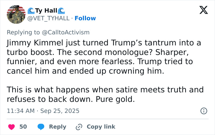 Alt text: Jimmy Kimmel fires back at Trump with sharp monologues amid ABC lawsuit threat and record-breaking comeback.