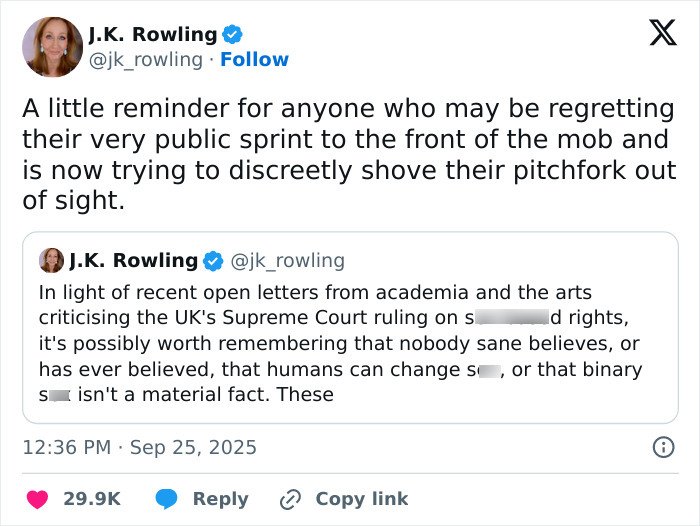 J.K. Rowling posts a brutal response to Emma Watson, calling her crocodile in a controversial Twitter interaction. J.K. Rowling posts a brutal response to Emma Watson, calling her crocodile in a controversial Twitter interaction.