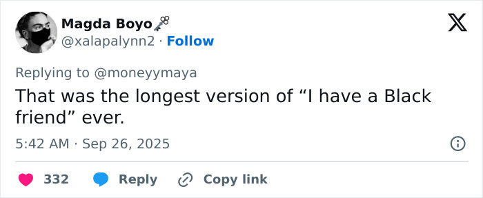 Tweet criticizing a white woman&rsquo;s dramatic reaction to being shackled during African-American museum visit going viral.